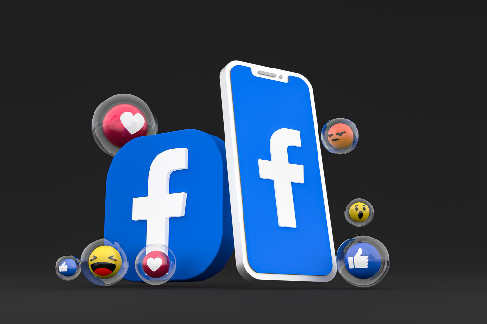facebook logo with their emoji